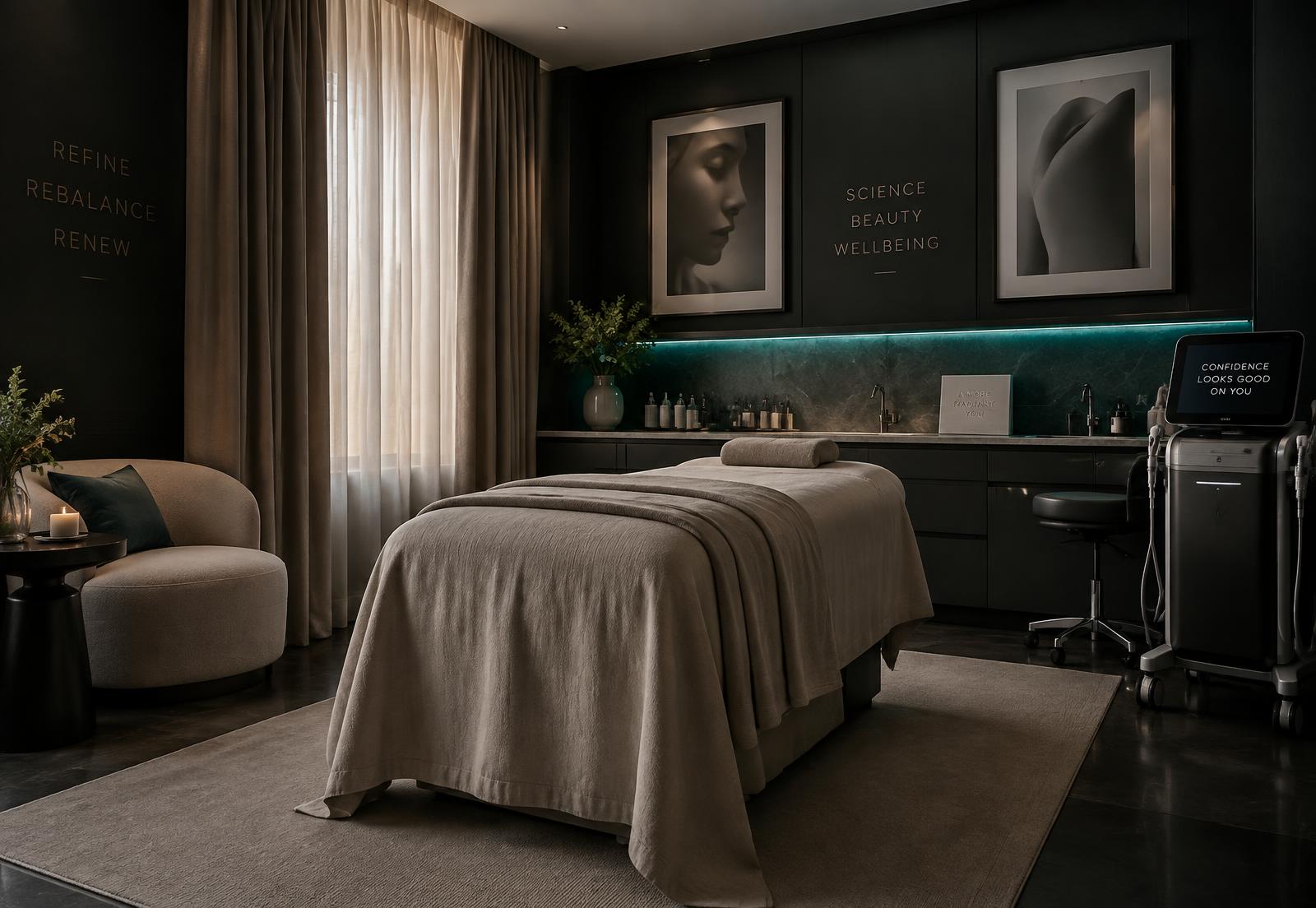 Treatment room at Derma Clear Aesthetics in Finedon